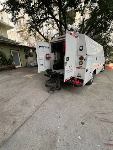 Magnet Plumbing service vehicle on-site for Faucet Repair in Cypress Woods